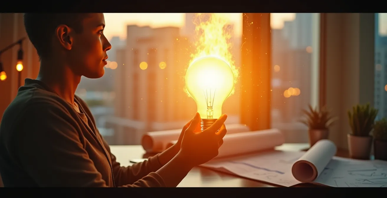 Symbolique d'une transformation de passion en entreprise structurée avec des éléments entrepreneuriaux