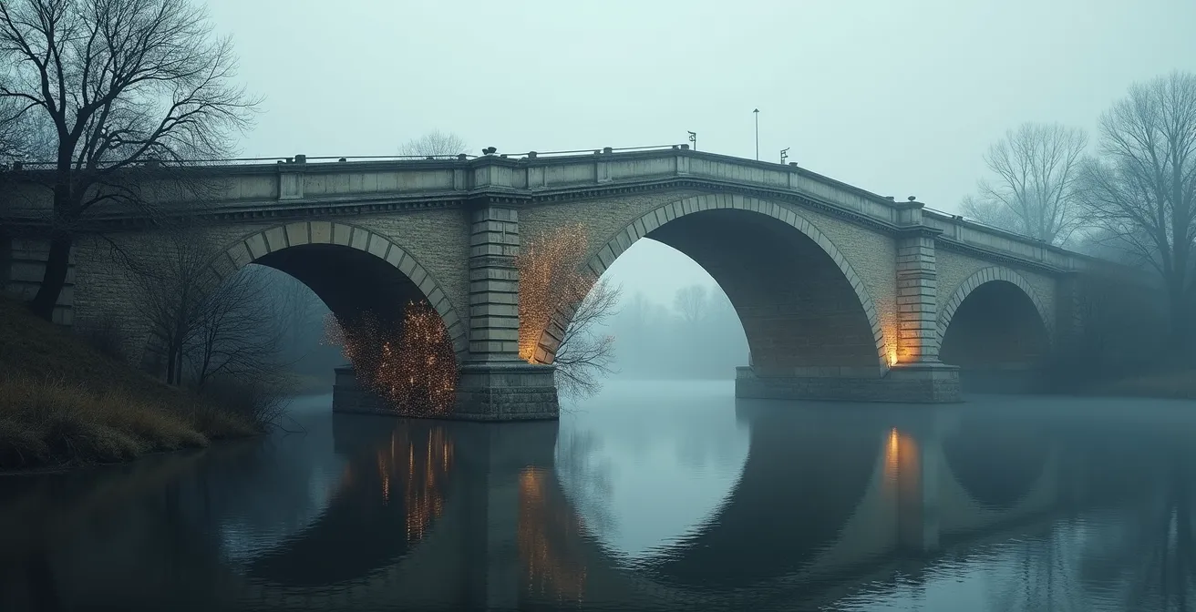 Représentation visuelle métaphorique de la disruption sectorielle avec des éléments symboliques du marché français