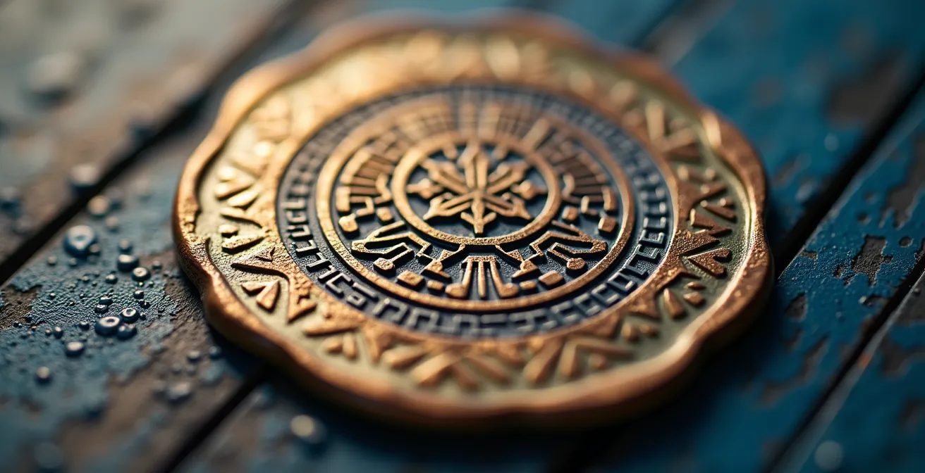 Gros plan sur des éléments de propriété intellectuelle avec effet de profondeur