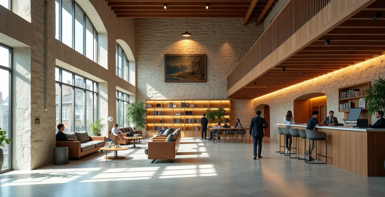 Mosaïque visuelle représentant la diversité culturelle d'une entreprise française